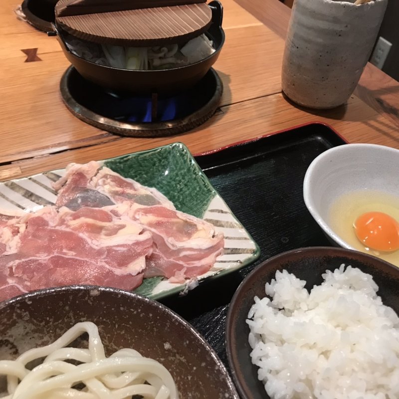 限定　鶏のすき焼き定食　(花車 （ハナグルマ）)