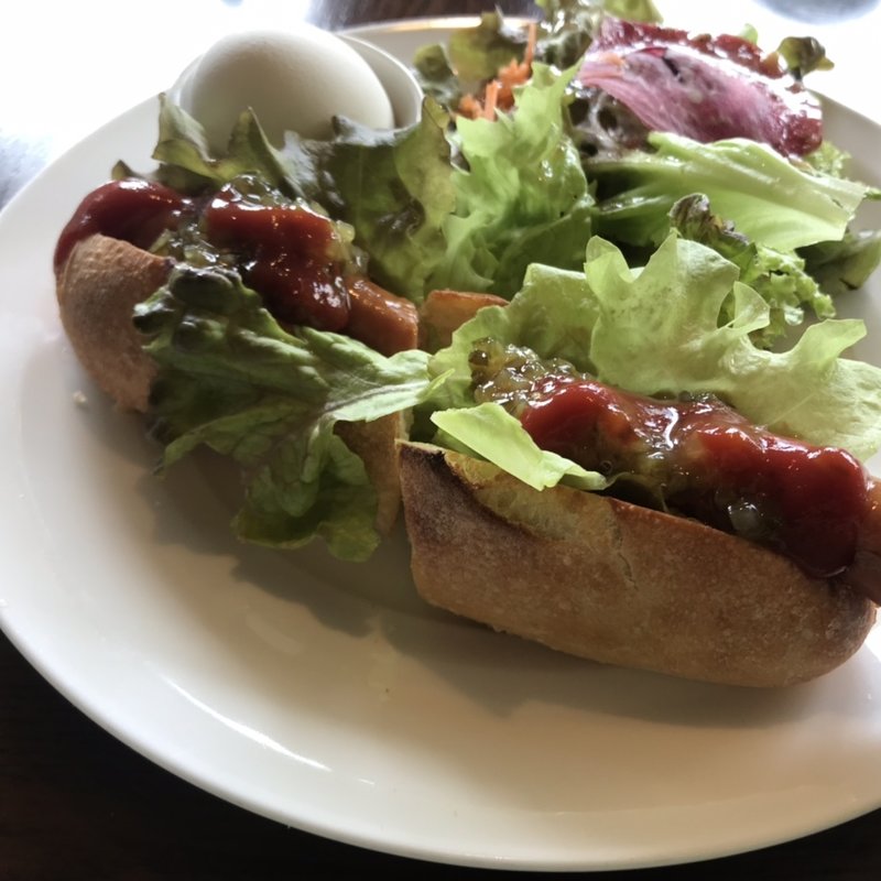 ホットドッグモーニング(カフェ BAMBOOHOUSE)