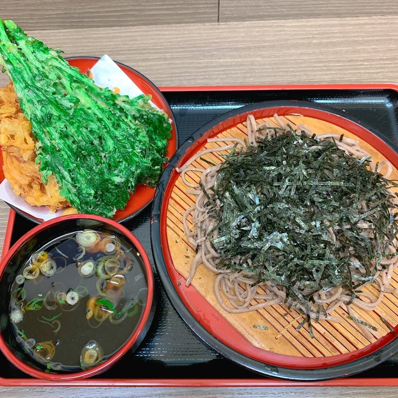 桜エビかき揚げそば(永坂庵 本郷三丁目)