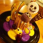 ハロウィンパンケーキ(カフェ アクイーユ 恵比寿)