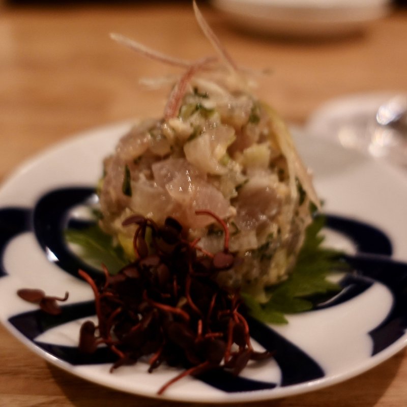 カンパチのナメロウ(日ノモトビアパーラー)