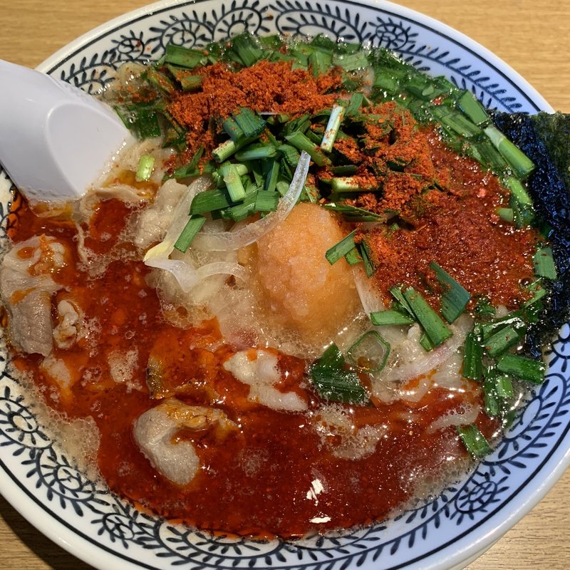 辛肉そば(丸源ラーメン 河内天美店)