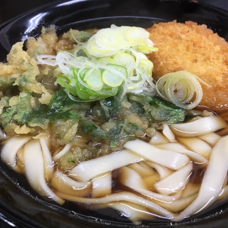 きしめん　コロッケ春菊(山一)