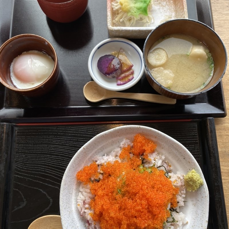 いか丼定食(西の浦イカ活き造り 波平)