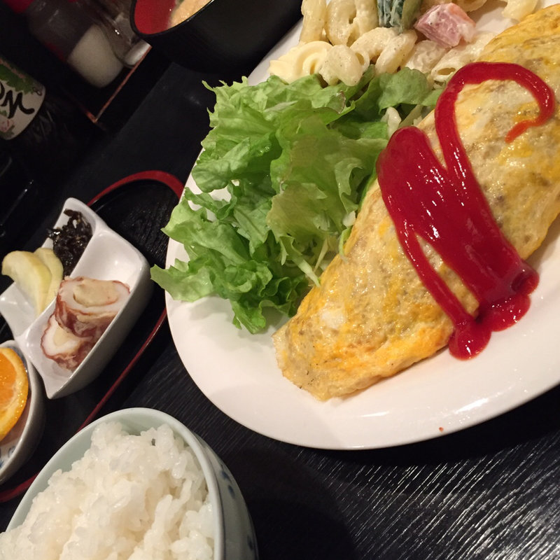 オムレツ定食(さかえ)