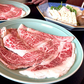 お食事「すき焼」竹コース 上級和牛ロース(阿佐利 本店)