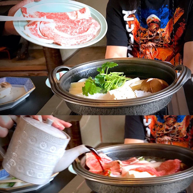 お食事「すき焼」梅コース 和牛ロース(阿佐利 本店)