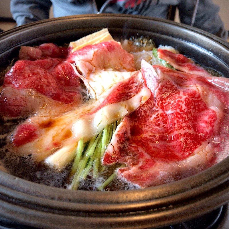 お食事「すき焼」竹コース 上級和牛ロース(阿佐利 本店)