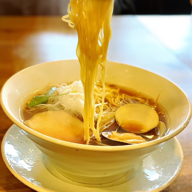 はまぐり柚子醤油らぁ麺(大盛)(麺彩キッチン あひる食堂)