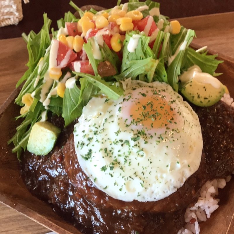 ロコモコ丼(黒川食堂)