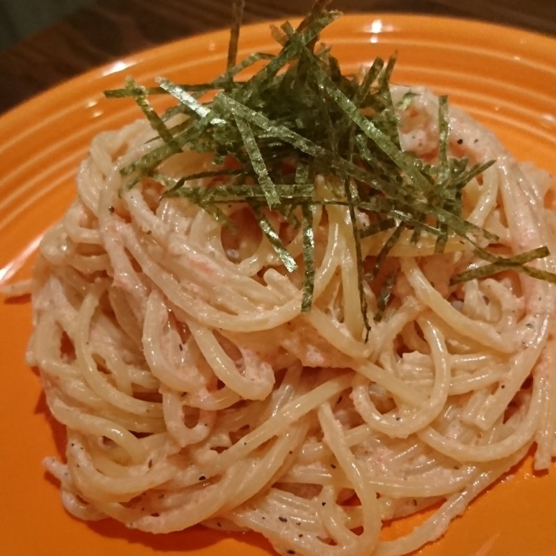 明太クリームパスタ(とある池袋のビストロ酒場Bisrock 池袋西口店)