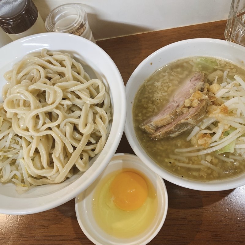 つけめん、生卵(ラーメン むねや )