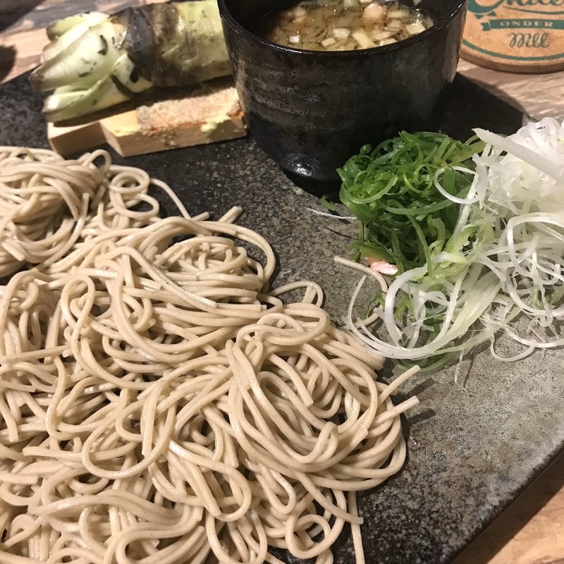 鴨屋の刻み鴨せいろ蕎麦(鴨焼きしゃぶ×燻製 Onder)