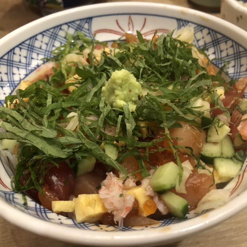 ちらし寿司丼(磯丸水産 中洲川端店)