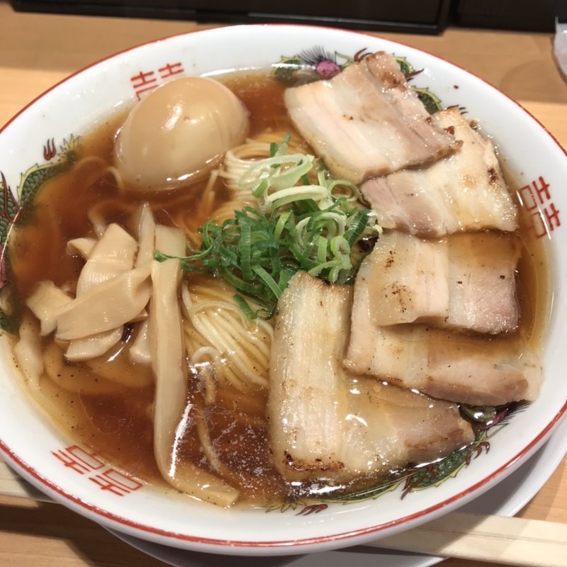 昔ながらの中華そば特製(塩つけ麺灯花)