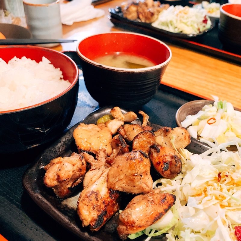 もも肉炙り焼き定食(矮鶏 )