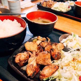 もも肉炙り焼き定食(矮鶏 )