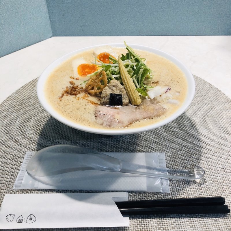 神様からの贈り物ラーメン＋煮たまごトッピング(オコメノカミサマ)
