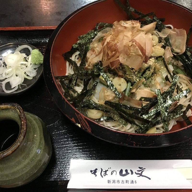 山菜そば(そばの山文 古町本店 （そばのやまぶん）)