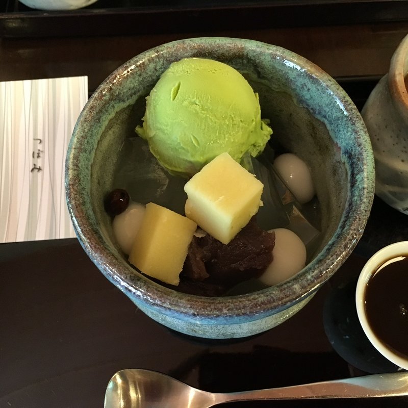 抹茶あんみつ(つぼみ )