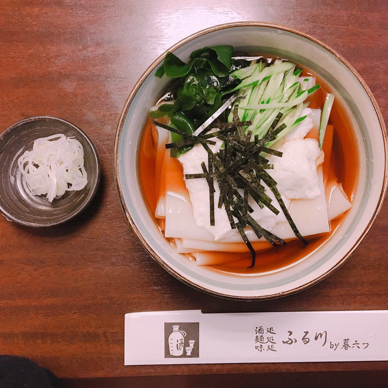 冷やしとろろひもかわ(味処ふる川 )