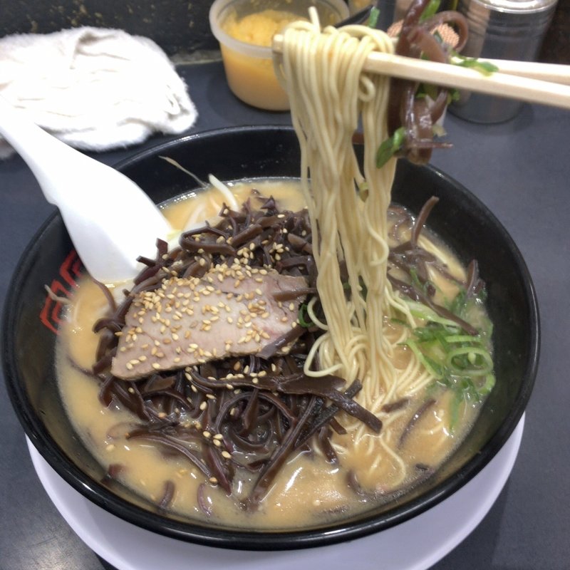 きくらげラーメン(博多天神 お茶の水1号店)