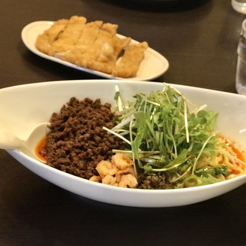 つゆ無し担担麺レベル3(四川担担麺 阿吽 湯島 （シセンタンタンメン アウン ユシマ）)