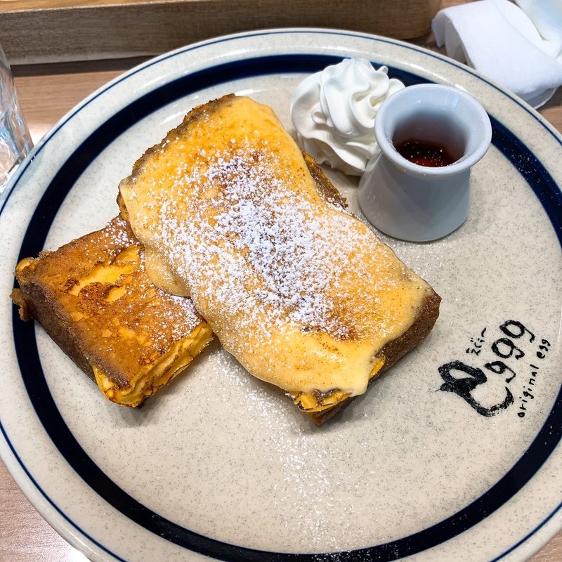 ブリュレフレンチトースト(eggg Cafe 小平本店)