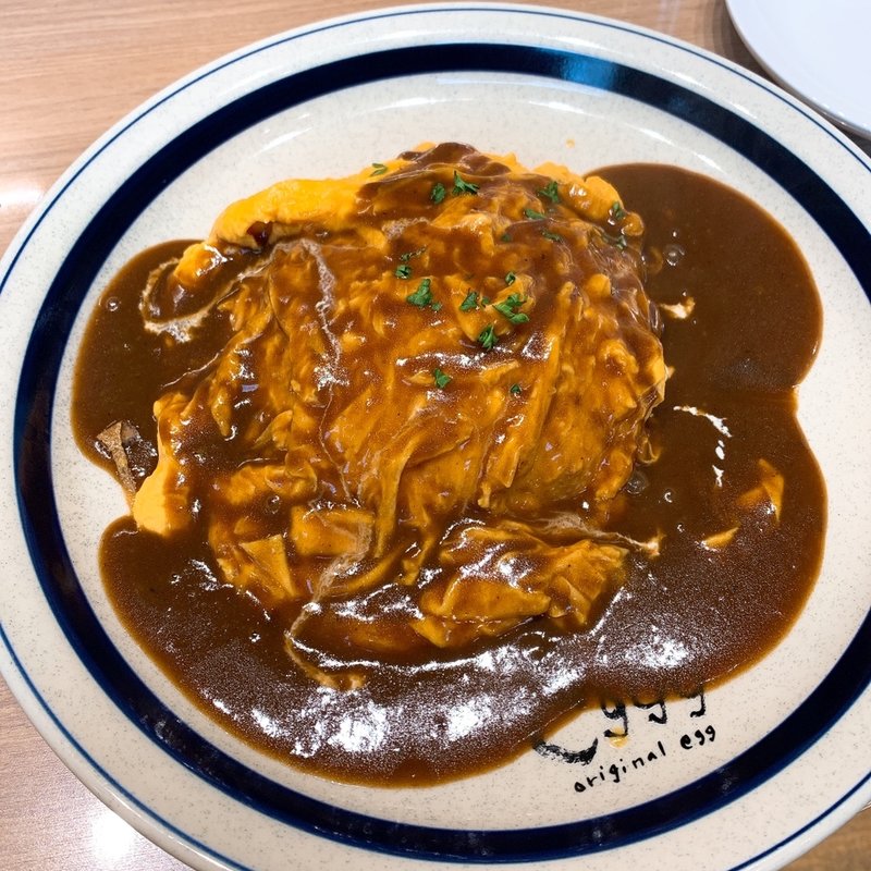 半熟オムライス(eggg Cafe 小平本店)
