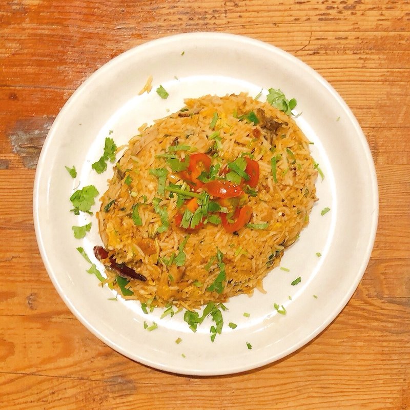 牡蠣のフライドライス(グルガオン)