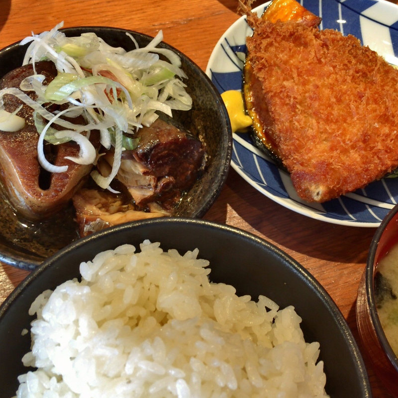 さば黒煮、あじふらい定食(魚串さくらさく 神田店 )