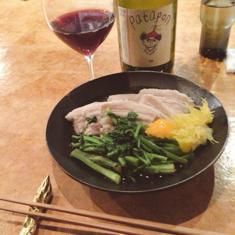 豚肉とセリのサッと煮(めしと、さけ anno)