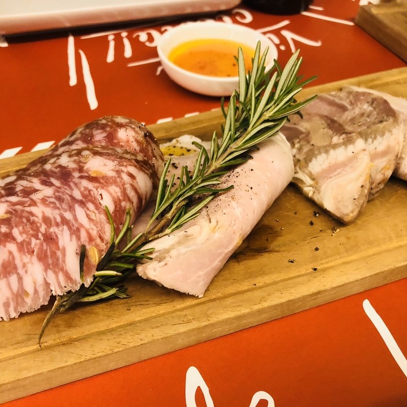 自家製サラミとハムの盛り合わせ(29(ヴェンティノーヴェ))