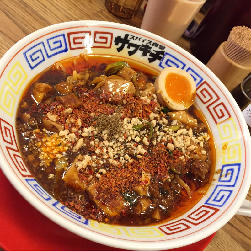 豚骨麻婆麺(スパイス食堂サワキチ 肥後橋店)