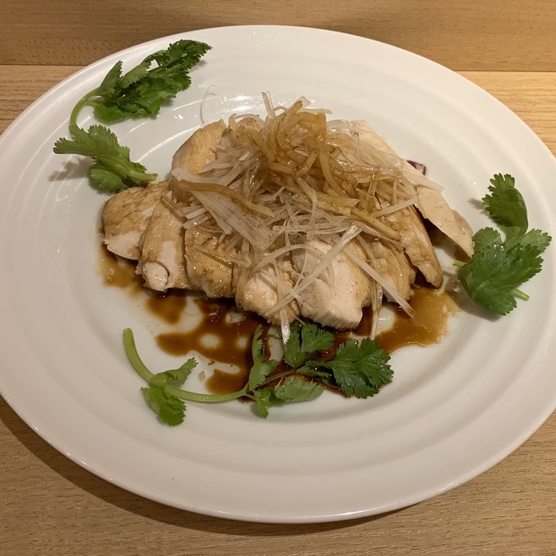 蒸し鶏のネギソース(京華小吃 仙台)