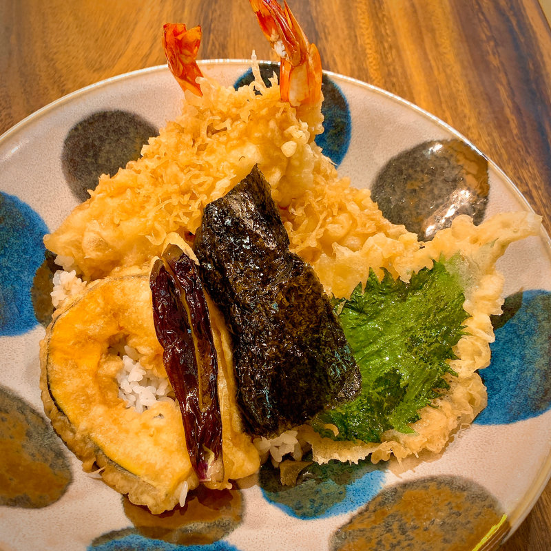 海老天丼(しのぶ庵　阪急三番街店)