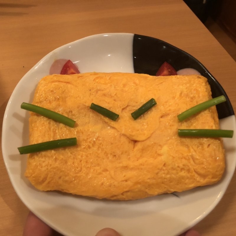 だし巻き(猫と卵 )