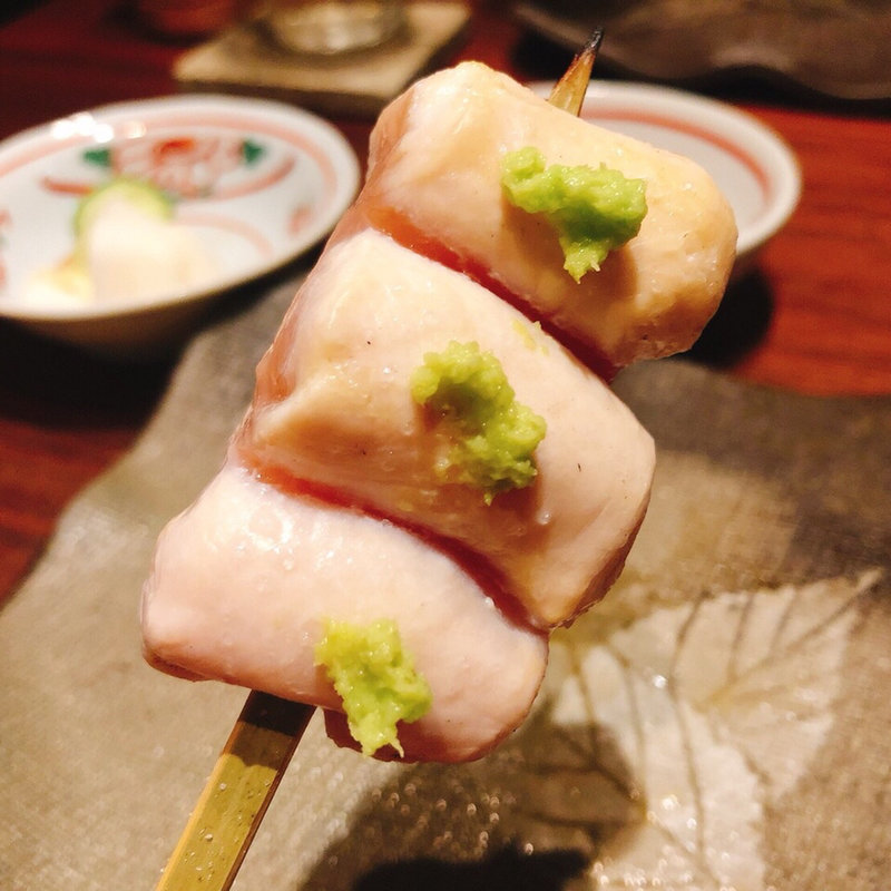 ささみさび焼(十二社通り 地鶏焼とりや)