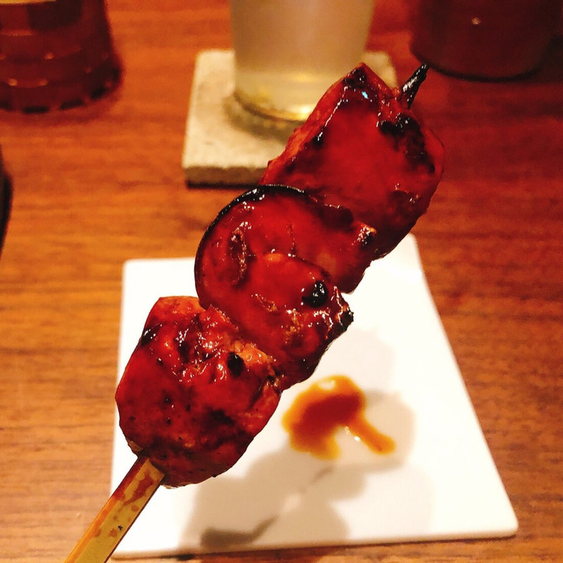 レバ(十二社通り 地鶏焼とりや)