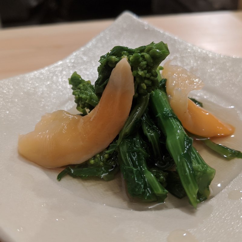 菜の花、アオヤギ(夜鮨)