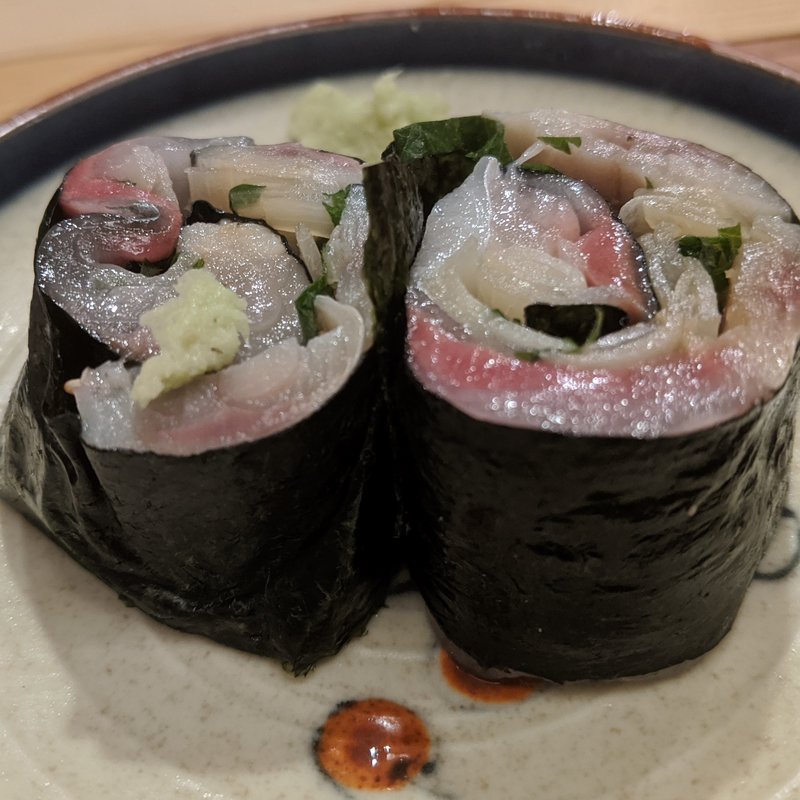 サバ、コハダ、ガリ巻き(夜鮨)