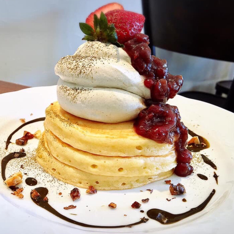 ほうじ茶のパンケーキ(カフェ アンジェ)