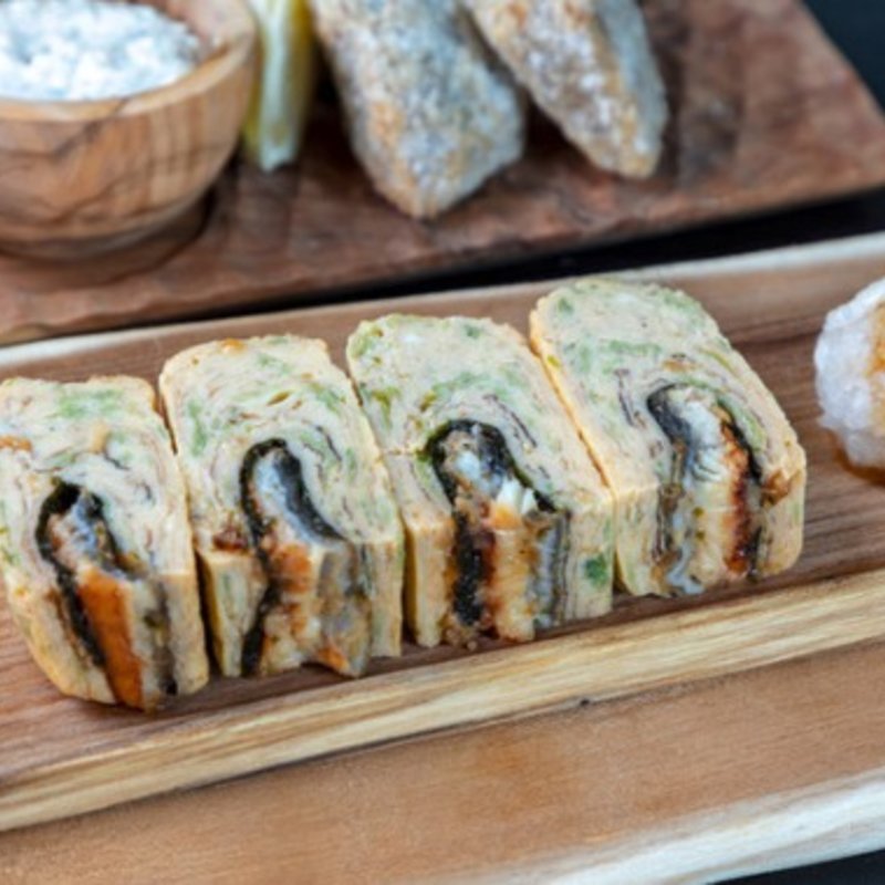 ウナギとアーサーのりふっくら厚焼玉子(渋谷 てやん亭゛)