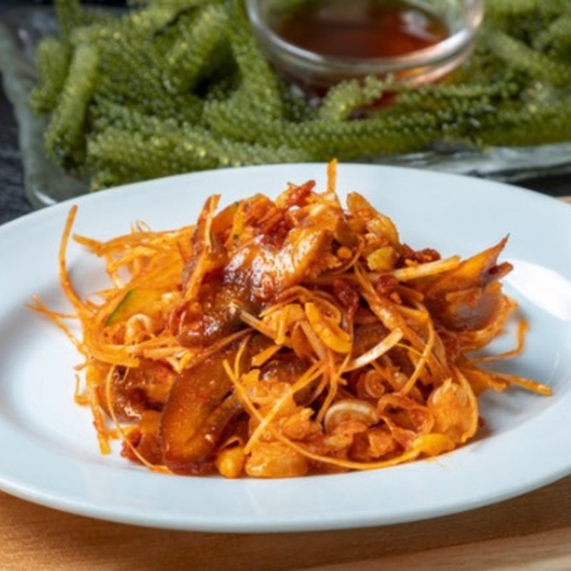 アグーソーセージと人参しりしり(渋谷 てやん亭゛)