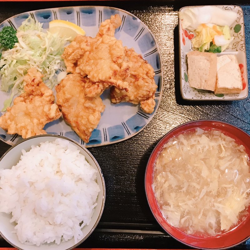 唐揚げ定食(いちりん )