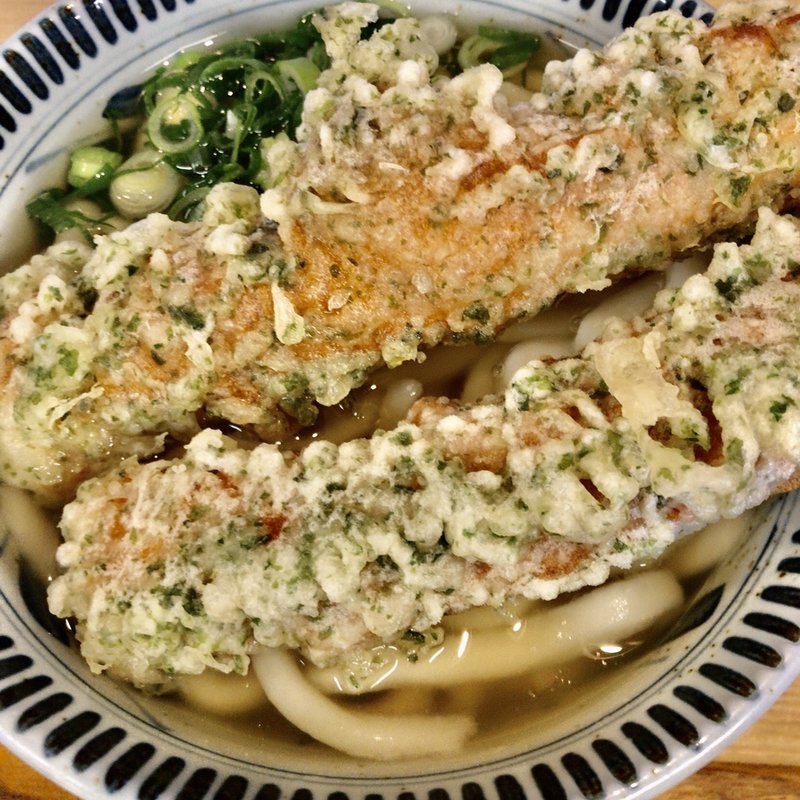 竹輪天うどん(吉屋うどん)