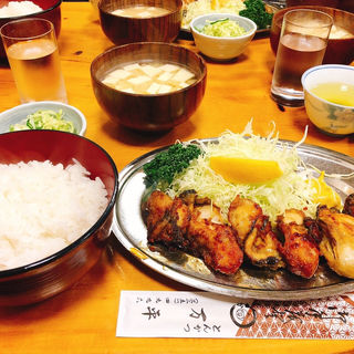 カキバター焼定食(とんかつ 万平)