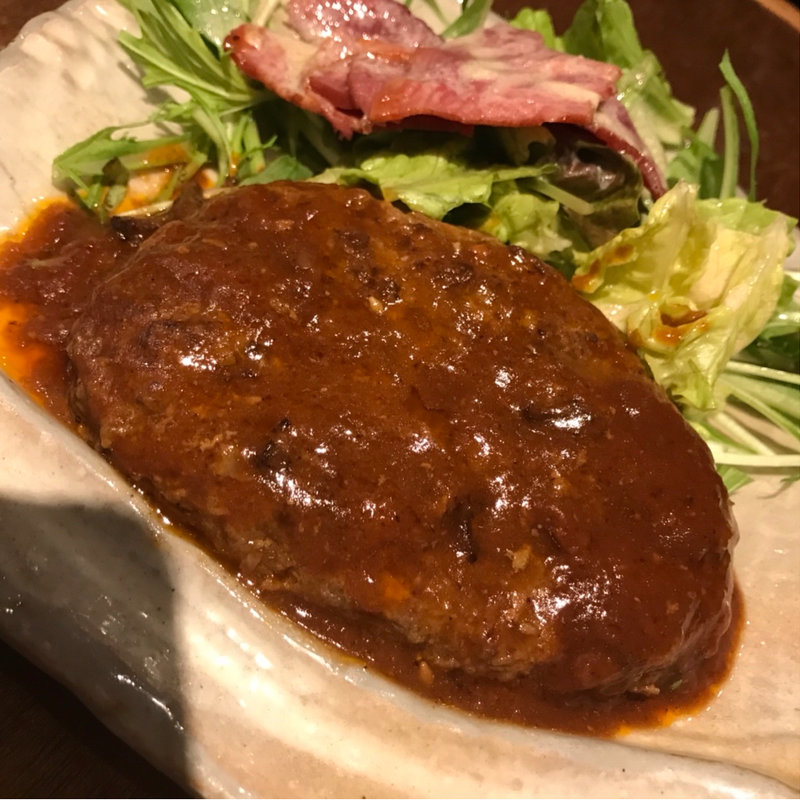 牛タンハンバーグ(牛たん炭火焼 吉次 心斎橋店)