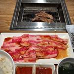 うす切りカルビセット(焼肉ライク 新宿西口店)