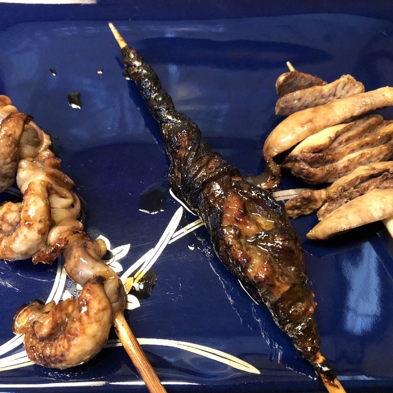 鰻串焼き盛り合わせ(うなぎ屋酒坊・画荘 越後屋)